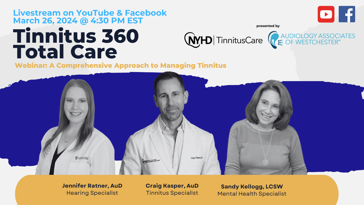 You’re Invited! Tinnitus 360 – Total Care Webinar on March 26